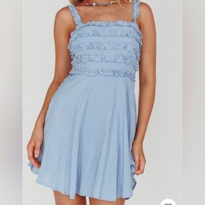 Selfie Leslie Blue Dress